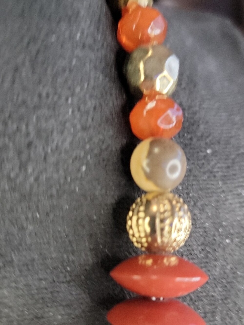 Vintage Multi-Strand Faceted Statement Necklace - Picture 4 of 6